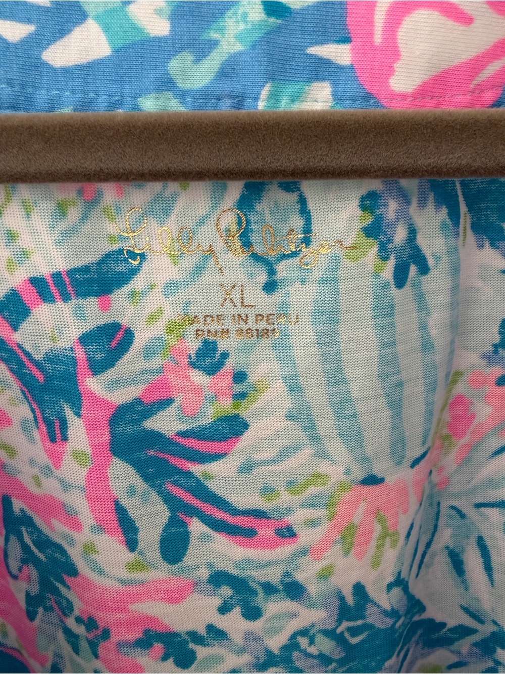 Lilly Pulitzer Pink & Blue Tropical Ross Shift Dress in Fished My Wish - Picture 2 of 3